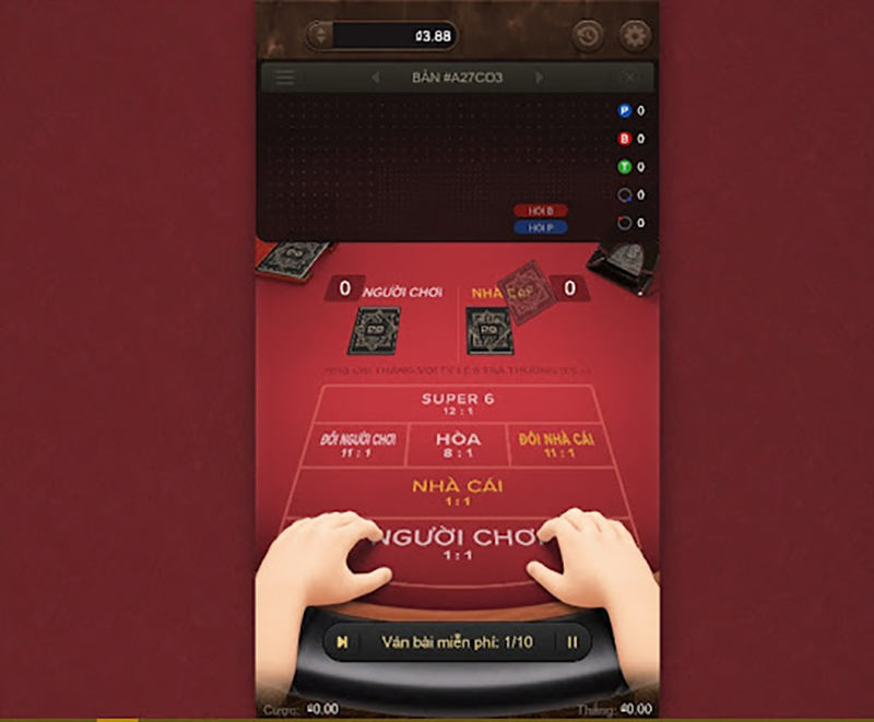 Cách chơi Baccarat CFUN68