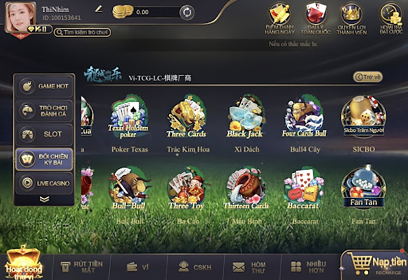 Sicbo trăm người sảnh LC Game tại CFUN68