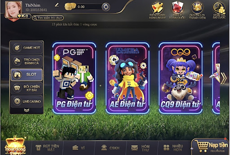 Sảnh game slot CFUN68 - phong phú, hấp dẫn