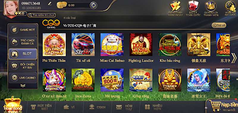 Game 300 lượng CFUN68 đã có mặt tại sảnh CQ9