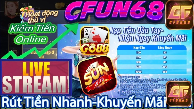 Liêng game bài siêu hot tại cfun68