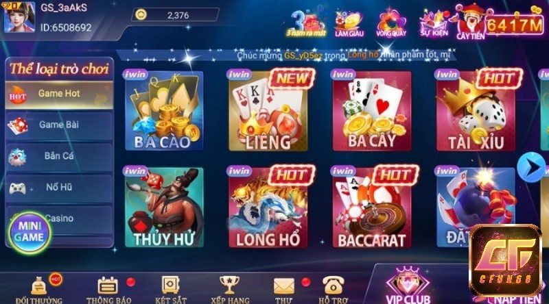 Các trò chơi độc đáo có tại cổng game IWIN