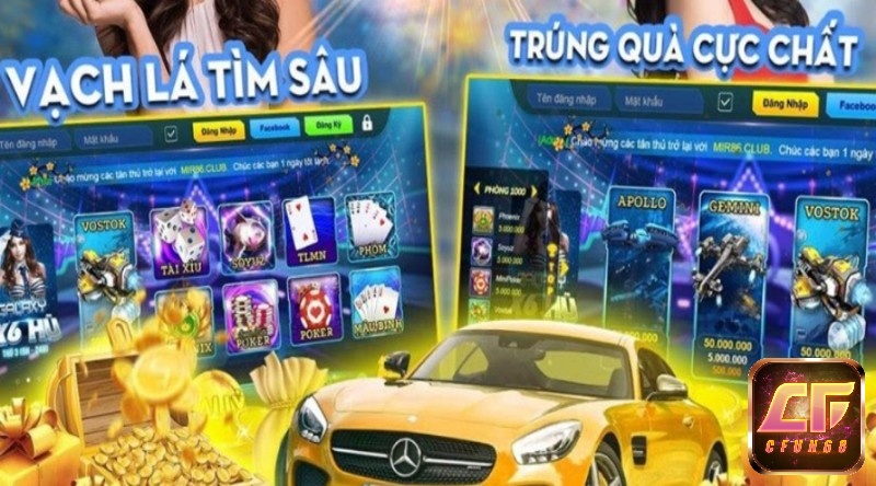 Cổng game quay hu Mir86 sở hữu giao diện sang trọng