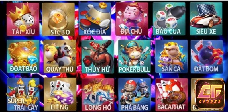 Hệ thống trò chơi khổng lồ tại gametwin