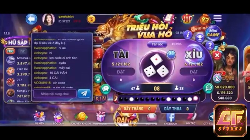 Tài xỉu là trò chơi hấp dẫn tại Sập nổ.win