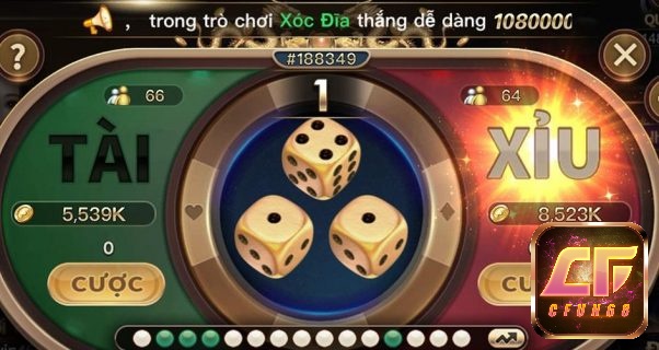 Chơi game tài xỉu uy tín nhất 2021 tại Cfun68