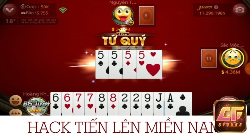 Hack game tiến lên miền nam nhanh chóng nhất