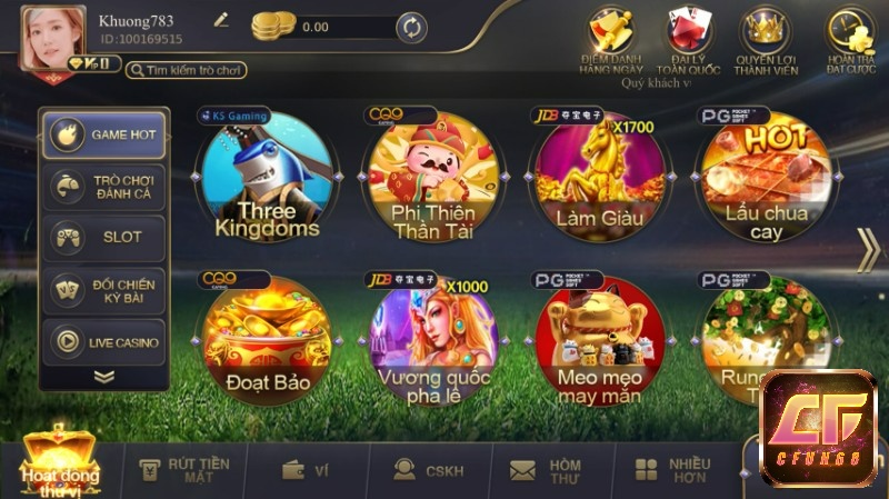 Tham gia Cfun68 để chơi nohu doi thuong cùng nhiều tựa game thú vị khác 