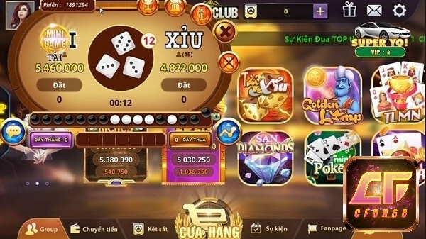 Kho game đa dạng của Yowin Club