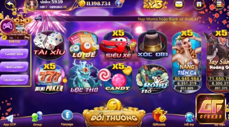 Sản phẩm game cực hot có mặt tại Nổ hũ 52 .net