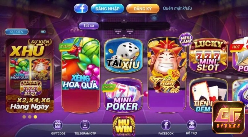 Kho game đa dạng chỉ có tại sân chơi Nổ hũ win