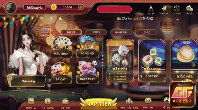 Trò chơi nổi tiếng có mặt tại web game Tien 88. Club