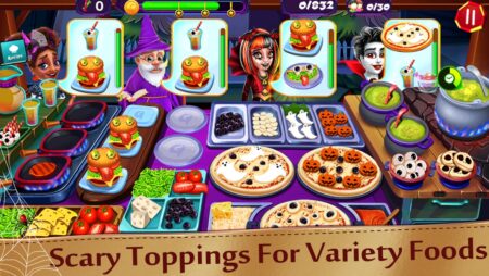 Game lam banh Halloween: Halloween Cooking Restaurant