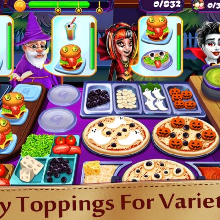 Game lam banh Halloween: Halloween Cooking Restaurant