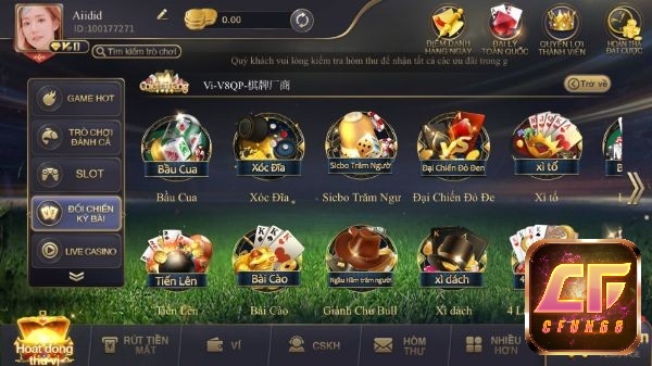 Tải game bài tại link tải game bài đổi thưởng Cfun68.