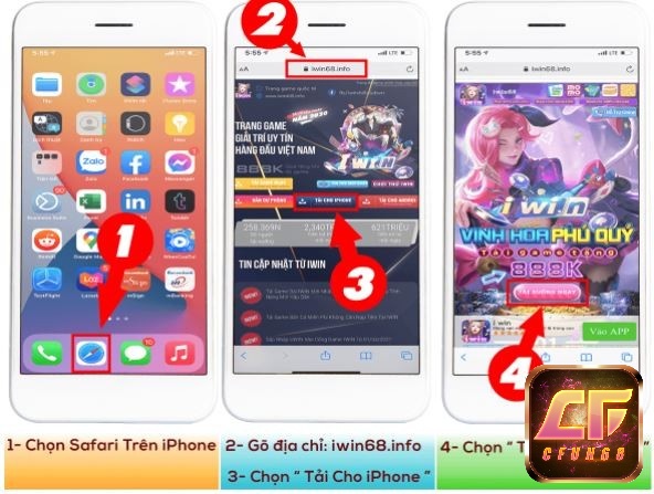 Tải iwin trên iphone chi tiết