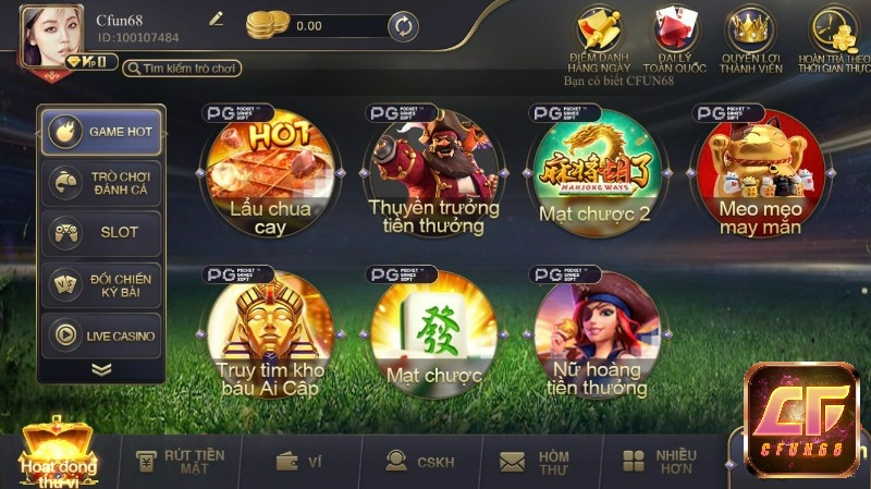 Vì sao nên dơnload game danh bai online tại Cfun68?