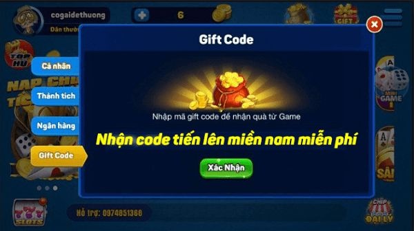 Mã code tiến lên miền nam facebook mới nhất tại cfun68