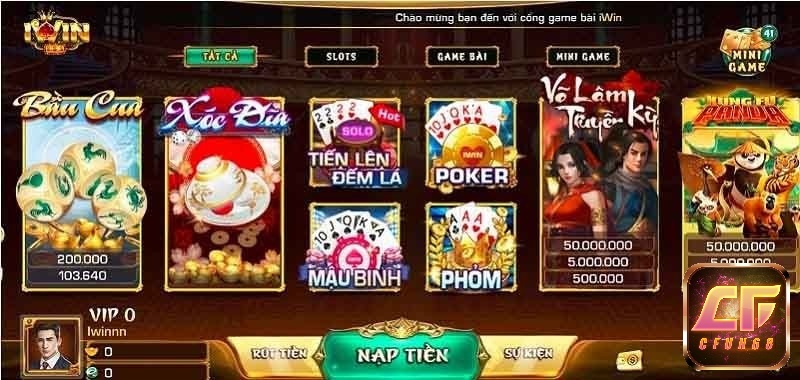 Choi game iwin online tren may tinh đơn giản tại đây