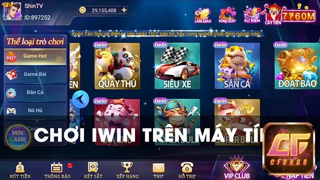 Lỗi cập nhật khi chơi iwin trên máy tính