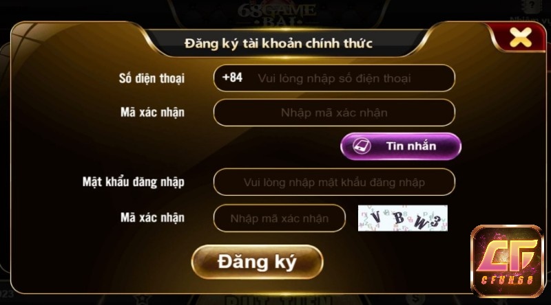 Hướng dẫn đăng ký tài khoản cá cược nổ hũ 2022 68gamebai.app