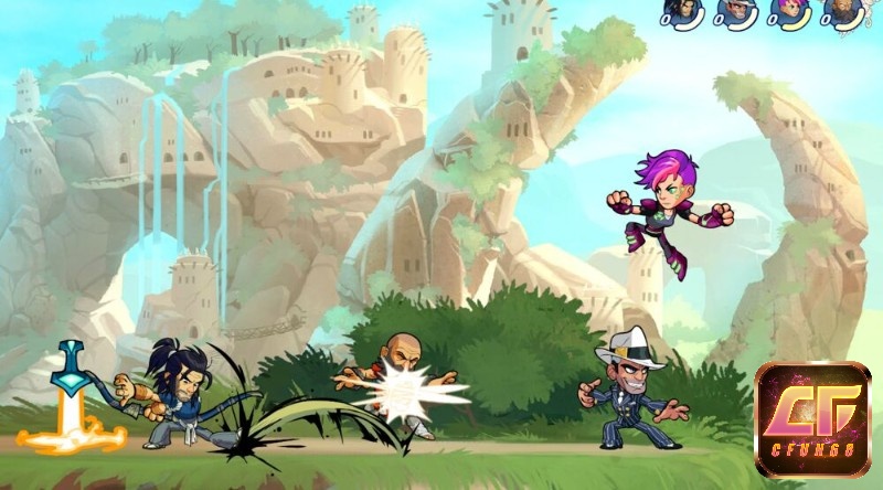 Người chơi cần 1 khoảng thời gian để làm quen với thao tác của Game Brawlhalla