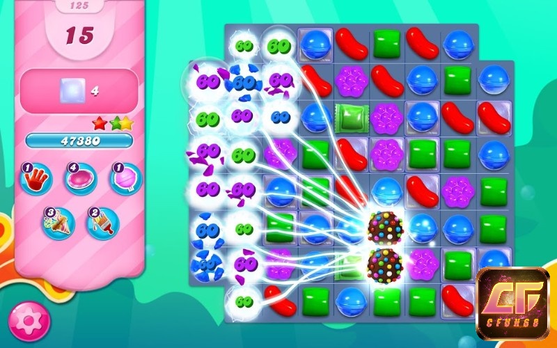 Game Candy Crush Saga có lối chơi giải đố thuộc thể loại match-3 hấp dẫn