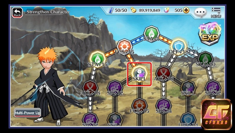 Kỹ năng trong Game Bleach: Brave Souls