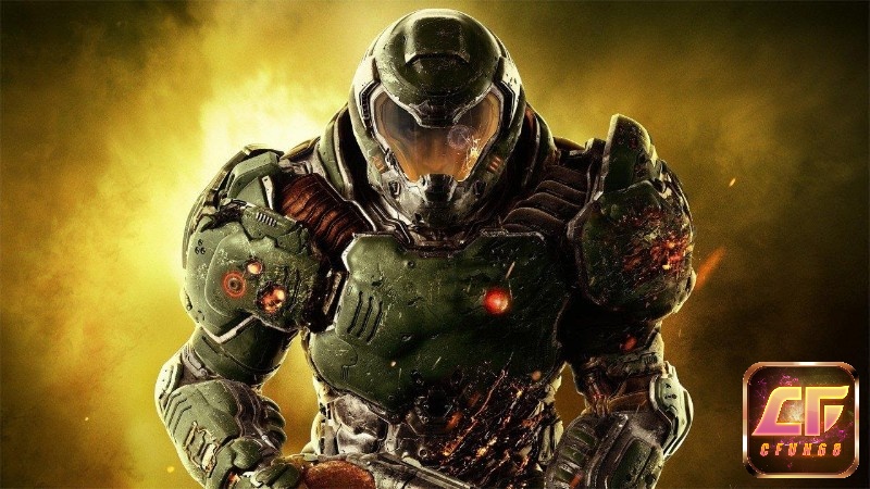 Nhân vật Doomguy nổi tiếng và có sức mạnh phi thường