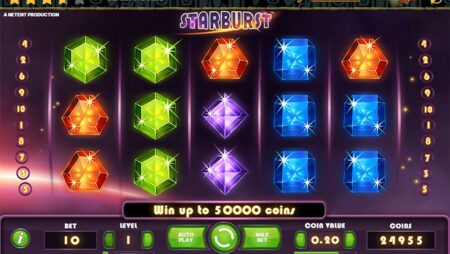 Starburst – Slot game chủ đề không gian đẹp mắt và hấp dẫn