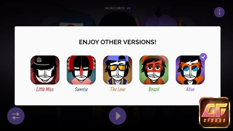 Bảng nhiệm vụ trong game Incredibox